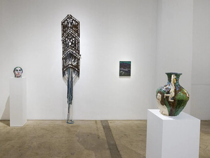 Various artists, Old flames in the bowers, exhibition view. Courtesy of Track 16 Gallery