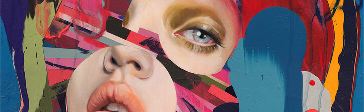 Erik Jones Sea-Fingers, 16x16 inch, 41x41cm. Watercolor, colored pencil, water-soluble wax pastel, acrylic on Rives bfk paper mounted to panel