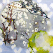 Judith Simonian, Two Seasons, 2014, Acrylic on canvas, 26h x 34w in.