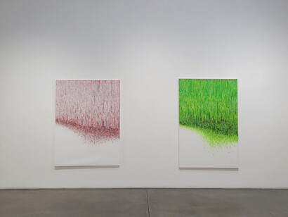 Kur Kyung-Ae, The moment color breathes, exhibition view. Courtesy of Galerie XII L.A.