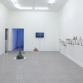 Víctor Enoc, Pulso líquido, vista de exhibición. Cortesía de la Linse Galería