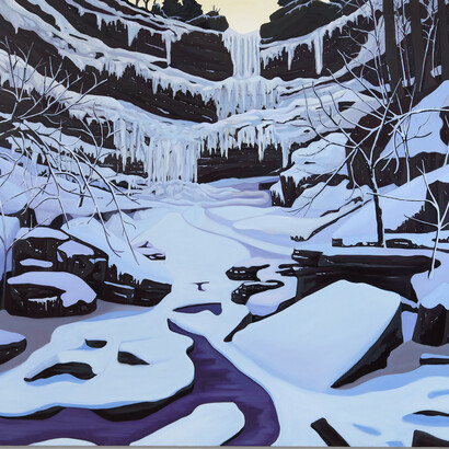 Dave Walsh, Kaaterskill falls (detail), 2025. Courtesy of Bookstein Projects