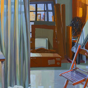 Keiran Brennan Hinton, The blue studio, 2025. Courtesy of Charles Moffett Gallery