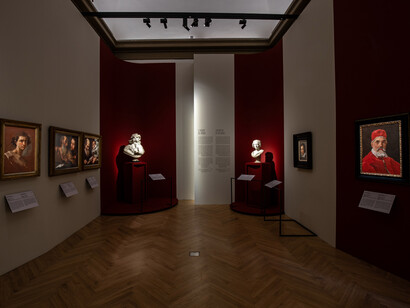Bernini y los barberini, vista de exhibición. Cortesía del Palazzo Barberini