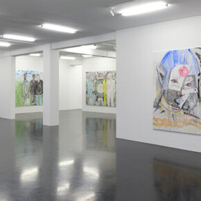 Hans-Jörg Mayer, Post society, exhibition view. Courtesy of Galerie Nagel Draxler
