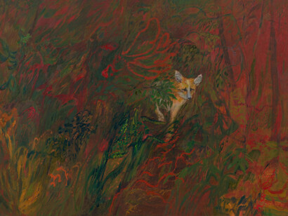Soumya Netrabile, The fox (detail), 2025. Courtesy of Union Pacific 