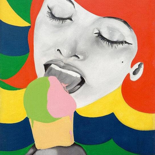 Evelyne Axell, Ice Cream, 1964, Collection of Serge Goisse, Belgium; ©2014 Artists Rights Society (ARS), New York / ADAGP, Paris