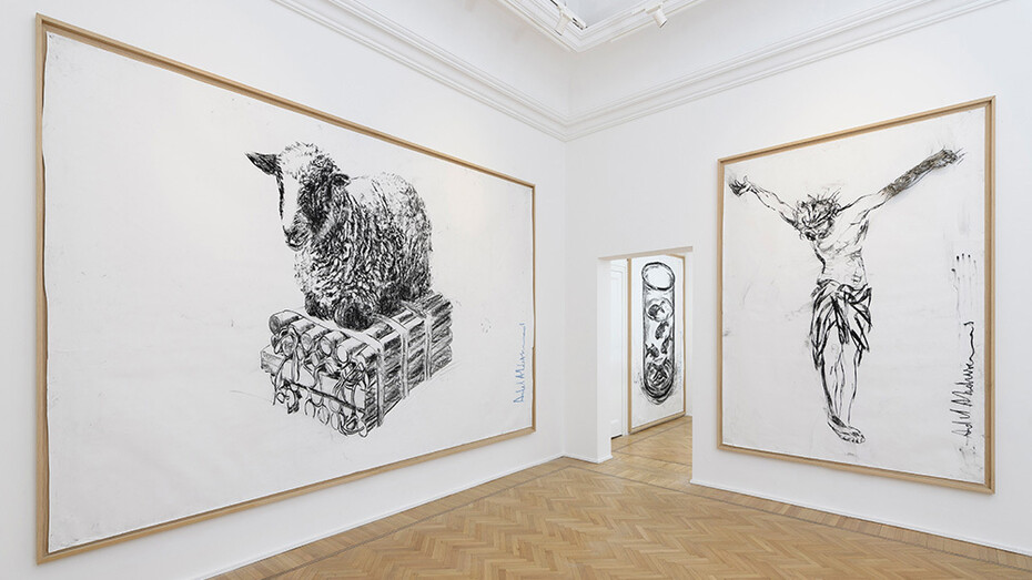 Adel Abdessemed, Primavera romana, exhibition view. Courtesy of Galleria Continua