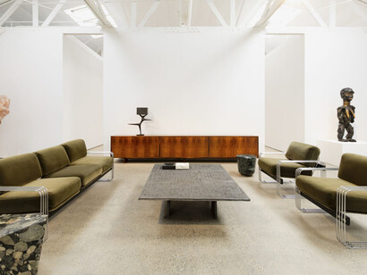 Robert Stadler and Yinka Shonibare CBE, Arcadia, exhibition view. Courtesy of Carpenters Workshop Gallery 