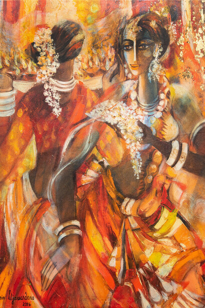 Iromie Wijewardena, Scarlett flames, 2016. Courtesy of Aicon Contemporary