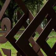 Artisti vari, Giardino delle sculture, veduta della mostra. Cortesia della Pinacoteca