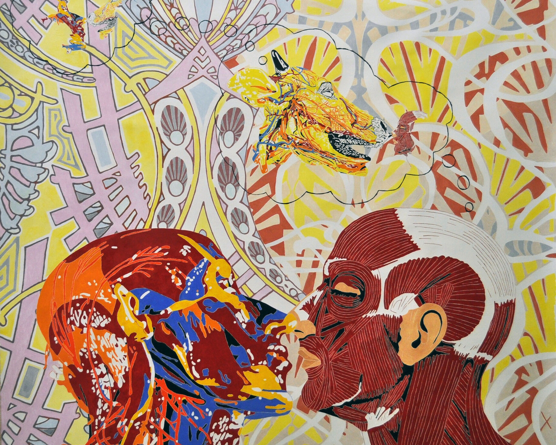 Maurizio Cannavacciuolo, Dreaming of cheating, 2015, olio su tela, 214