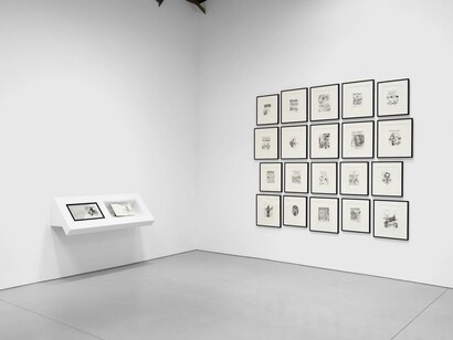 R. Crumb, Tales of paranoia, exhibition view. Courtesy of David Zwirner Gallery