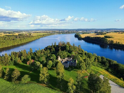 Two rivers meeting result in a beautiful intersection where their waters merge, creating a stunning natural spectacle in Oslo