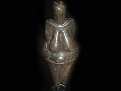 One of the oldest known examples of ceramic in the world, the Black Venus was found at the pre-historic site of Dolni Vestonice in Moravia, Czech Republic in 1925 CE. The figure is thought to have been sculpted between 29,000 and 25,000 years ago