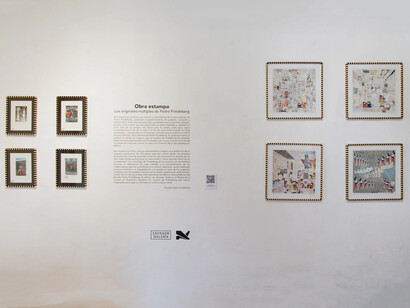Pedro Friedeberg, Obra estampa. Los originales múltiples de Pedro Friedeberg, exhibition view. Courtesy of Saenger Galería