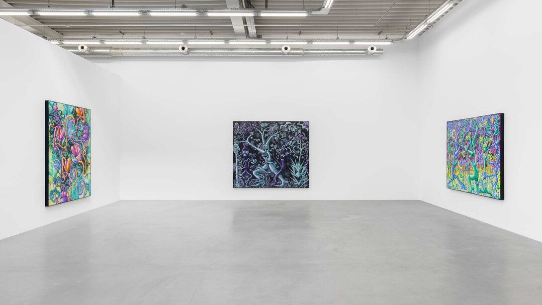 Kenny Scharf, Jungle jungle jungle, exhibition view. Courtesy of Almine Rech 