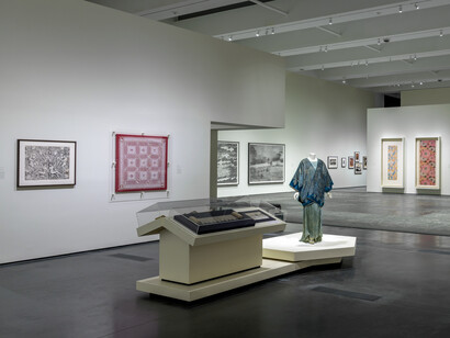 Deep cuts: block printing across cultures, exhibition view. Courtesy of Los Angeles County Museum of Art