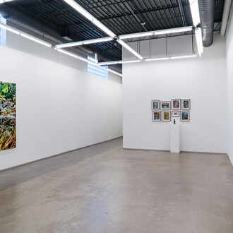 Maia Cruz Palileo, Branch dance, exhibition view. Courtesy of moniquemeloche