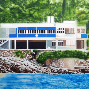 Eamon O'Kane, Eileen Gray's dream house (E-1027) (detail), 2026. Courtesy of Hillsboro Fine Art 