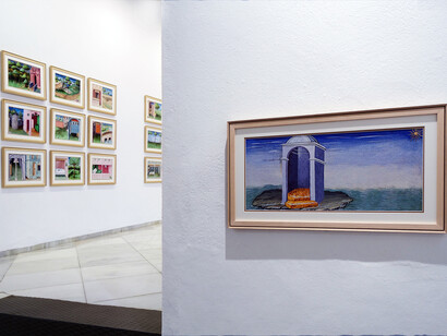 José Manuel Ballester, The decameron / The divine comedy, exhibition view. Courtesy of Galería Rafael Ortiz 