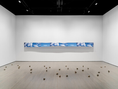 Hannah Claus, Tsi iotnekahtentiónhatie (Tiohtiàke), exhibition view. Courtesy of Leonard and Bina Ellen Art Gallery