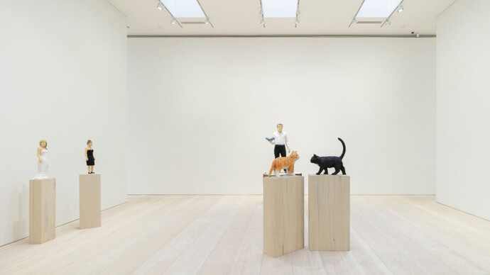 Stephan Balkenhol, exhibition view. Courtesy of Galerie Forsblom