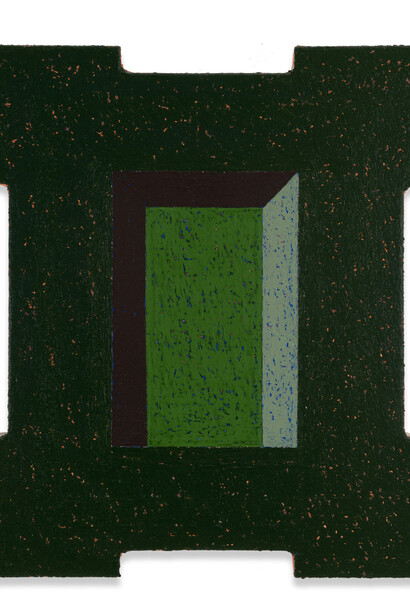 Matt Kleberg, Frame (Sap green), 2025. Courtesy of Berggruen Gallery