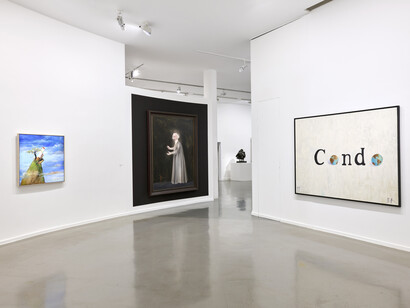 George Condo, exhibition view. Courtesy of Musée d'Art moderne de la Ville de Paris