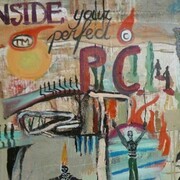 Heinrich Nicolaus, Inside your perfect PC, 2001-02, olio su tela, 84 x 64 cm