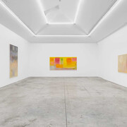 Christopher Le Brun, Moon rising in daylight, exhibition view. Courtesy of Almine Rech 