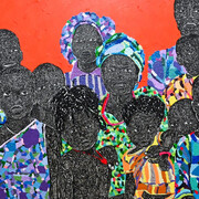 Tyna Adebowale, Mama after tomatoe junction #motherwombseries (detail), 2025. Courtesy of Ellen de Bruijne Projects