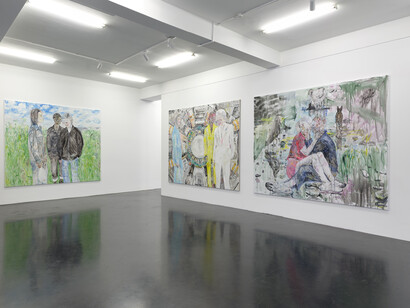 Hans-Jörg Mayer, Post society, ausstellungsansicht. Mit freundlicher genehmigung der Galerie Nagel Draxler