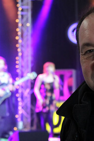 Michele Manzotti, leggendario conduttore del programma di Controradio Il Popolo del Blues, foto Giulia Nuti