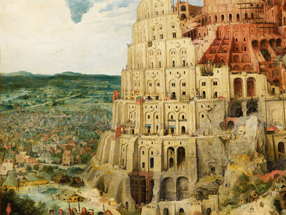 Pieter Brueghel el Viejo, La Torre de Babel (1563, detalle)