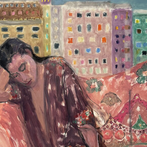 Tracy Burtz, Five flights up (detail), 2025. Courtesy of the Painting Center