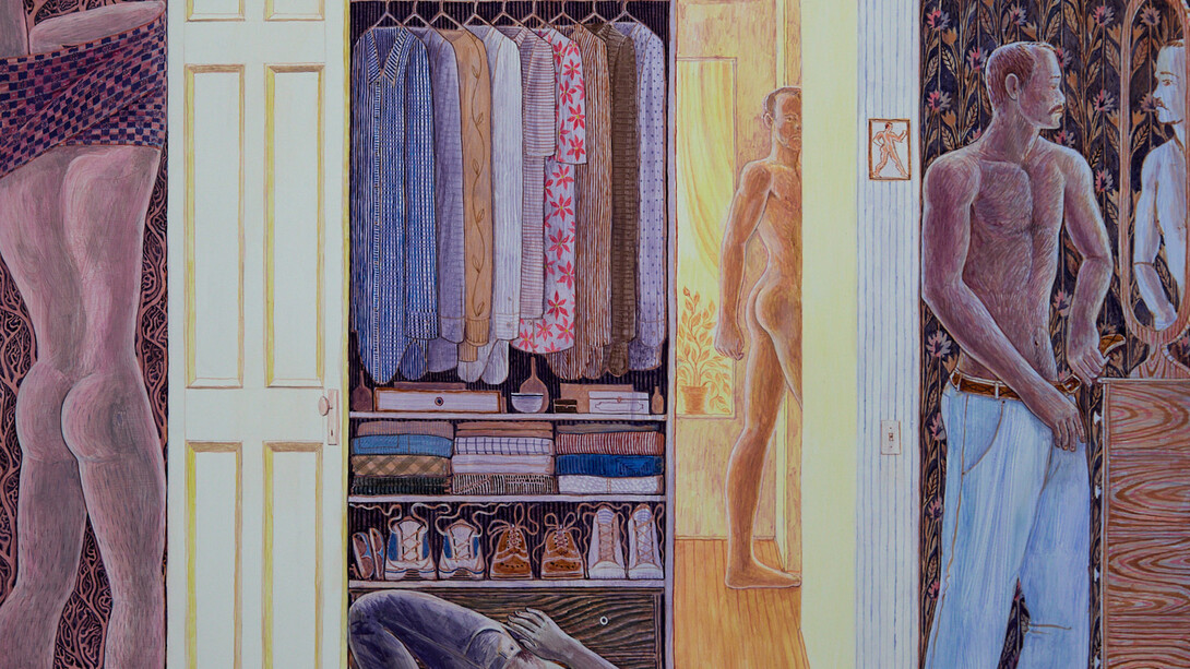 Bryan Rogers, Getting ready (detail), 2025. Courtesy of Monya Rowe Gallery