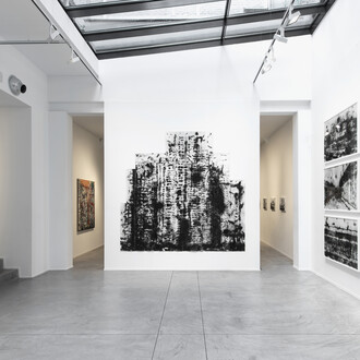 Philippe Cognée, Éclats, exhibition view. Courtesy of Templon