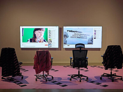 Various artists, Screen time. Leipzig video art since 1990, exhibition view. Courtesy of Museum der bildenden Künste Leipzig