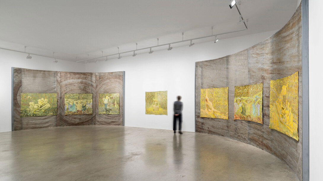 Kathia St. Hilaire, The vocals of the chaotic burst, exhibition view. Courtesy of Perrotin