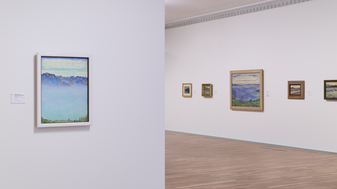 Ferdinand Hodler et Filippo Franzoni. Une amitié artistique, vue d’exposition. Avec l’aimable autorisation du MASI Lugano