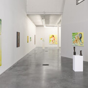 Ilke Cop and Kendell Geers, Grace grit grin and [Guest], exhibition view. Courtesy of the artists, Tatjana Pieters (Ghent) & rodolphe janssen (Brussels). Photo by We Document Art