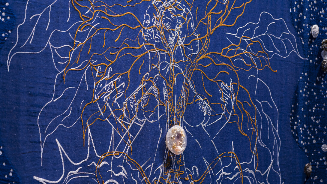 Marie-Claire Messouma, Manlanbien. Temple du soin (Temple of care) (detail), 2024. Courtesy of Gasworks Gallery