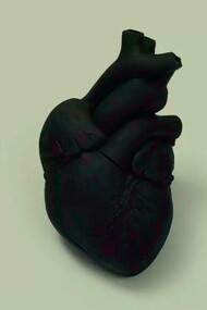 Amina Benbouchta, Untitled (Black Heart), 2013

