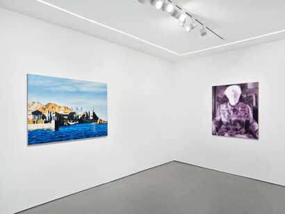 Jacob Fenton, Notable figures, exhibition view. Courtesy of Josh Lilley Gallery