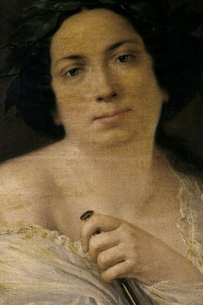 "Calíope", óleo sobre lienzo, Luigi Gregori, 1854