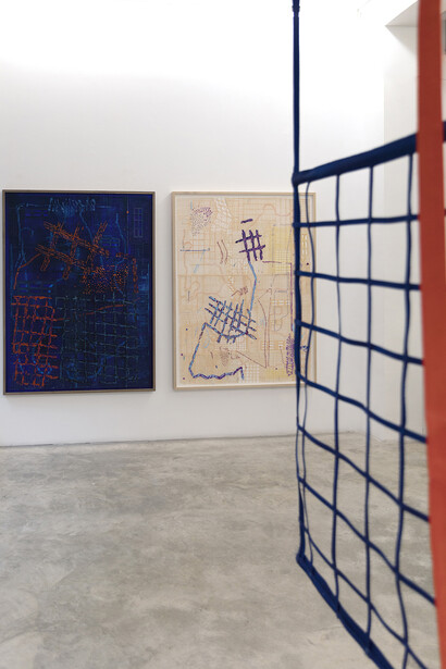 Salvador Cidrás, El gesto prestado, vista de exhibición. Cortesía de la Galería silvestre