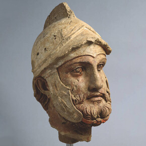 Testa maschile I sec. a.C. - I sec. d.C. Per gentile concessione del Museo statale del Centro culturale statale del Turkmenistan