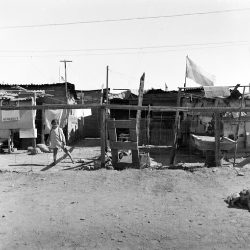 Población Callampa, Santiago de Chile, 197.  Fotografía de Armindo Cardoso