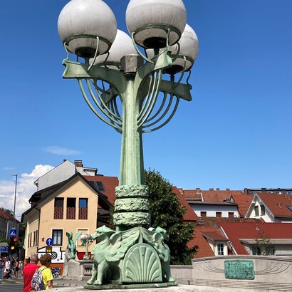 Il ponte del drago, dettaglio. Lubiana, Slovenia. Foto di Flavius Roversi